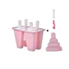 Forma de Silicone para Picolé e Sorvete 4 Cavidades 6 Cavidades 10 Cavidades 12 Formas de Picolé DIY Molde de Gelo para Picolé e Sorvete Atacado
