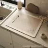 Alfombrilla Drenaje Cocina Estilo Wabi-Sabi Barro Diatomeas Resistente al Desgaste Absorbente Alfombrilla Escritorio Mesa de Café Anti-Quemaduras Aislamiento Alfombrilla Envío Directo