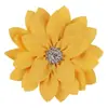 Suprimento de comércio exterior 9cm multicamadas pontiagudas Lótus tecido de chifon feito à mão com flores de strass acessórios para joias diy