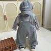Pantalones con Tirantes para Bebés y Niños Pequeños Otoño Nuevo Estilo Niños y Niñas Versión Coreana Mono Pantalones de Algodón con Abertura Inferior Ins de Moda