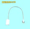 Portalámparas de Conversión Universal E27 a E27 Portalámparas con Tubo Flexible Extensión Adaptador de Base de Rosca Cerámica para Luz LED