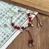 Novo Estilo Chinês Pulseira Raposa de Gelo Verde Pulseira de Contas Borboleta Doce Retrô Moda Ins Simples Versátil