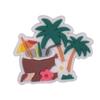 Vacaciones de Verano Plástico Blando de PVC Hebilla Decorativa Desmontable de Gota Zapatos con Agujeros Estilo Hawaiano Hebilla de Zapato de Flor Accesorios DIY en stock