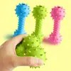 Nuevo juguete para mascotas de tpr hueso bola punzante chupete resistente a mordeduras molares para perros sonido juguetes de goma blanda una variedad opcional