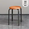 Banqueta de Luxo Leve Estilo Italiano, Pequena Banqueta Redonda para Uso Doméstico, Banqueta Tendência para Mesa de Jantar, Banco Empilhável Moderno Minimalista para Sala de Estar, Banqueta Baixa