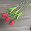 Tulipanes Artificiales Mini de PU Premium Transfronterizos, Flores Artificiales para Decoración de Bodas, Decoración del Hogar, Plantas Artificiales, Flores Falsas