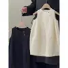 Vestido tipo top sin mangas, liso, dulce, de moda, casual, sencillo, versión coreana para niña, Vestido de verano para niñas