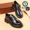 Zapatos de cuero Woodpecker, estilo hombre, piel genuina, puntera ancha, suela gruesa, que aumentan la altura, adecuados para uso casual, de negocios y formal, alta gama, perfectos para bodas y novios