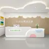 Recepción Mostrador de Recepción Salón de Belleza Mostrador de Caja Hotel Minimalista Moderno Guardería Tienda de Ropa Mostrador Pintado de Blanco