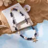 Collar Multicapa de Concha de Viento Marino Transfronterizo Europeo y Americano, Collar de Perlas de Estrella de Mar de Playa, Joyería para Mujer