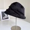 Sombrero de Cubo Plegado Ligero tipo Seda para Mujer Verano Delgado Tela Protectora Solar Sombrero de Color Sólido Sombrero de Cuenca Rizado Sombrero de Sol Tendencia
