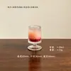 30ml Copo de Baijiu Mini Haste Curta Vidro Espesso Copo Pequeno de Vinho Alta Aparência Uso Doméstico Bebida Forte Copo de Shot Retrô