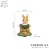 Presente Criativo Pastoral Coruja Coelho Fofo Decoração de Mesa para Casa Pequenos Enfeites Animal de Resina Suporte para Celular