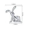 Ornamento de Mesa de Cabeceira de Coelho Criativo Eletroplatado Moderno de Alta Qualidade, Sala de Estar de Luxo Leve, Carro da Moda, Armário de TV, Porta-Lenços