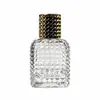 Botella de Perfume de Vidrio Texturizado Creativo Cuerpo de Botella con Líneas Geométricas Empaque de Perfume Botella Vacía Admite Personalización y Muestreo