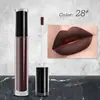 Brillo Labial Mate Cremoso Caliente Neutro No Descolorante Brillo de Labios Esmalte Labial Europeo y Americano Lápiz Labial Larga Duración y No Descolorante