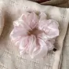 Goma para el pelo tipo scrunchie de perlas transparentes estilo coreano en varios colores, estilo delicado, tamaño pequeño, simple y adecuada para el uso diario y para atar el pelo