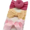 Venta caliente banda para el pelo de bebé lazo de nailon accesorios para el pelo de niños calcetines de bola súper suaves juego de tocado ancho Venta al por mayor