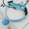 Collar colorido para mascotas de 23 colores, con cascabel, de terciopelo coreano, para perro, gato, accesorios de decoración para el cuello