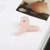Color Caramelo 4.5cm Pinza de Garra Pequeña Media Recogida Pinza de Tiburón Colorida para Niños Pinza de Pelo Cruzada Femenina Accesorios para el Cabello Venta al por Mayor