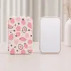 Espejo plegable portátil muy elegante con diseño de lazo, espejo compacto de viaje estilo ins, espejo de escritorio, espejo de maquillaje