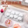 Molde de silicona para postre mousse de amor de 8 piezas, molde esférico para chocolate, molde para pudín, molde para gelatina, molde para cubitos de hielo, molde para velas
