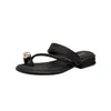 Versión de Piel de Vaca 2026 Nuevo Estilo de Verano Chanclas Casuales de Playa con Punta de Tira Gruesa para Mujer Sandalias de Cuero Genuino para Uso en Exteriores