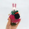 Fábrica de Origen de Nepal Colgante de Muñeca de Fieltro de Lana Terminado Muñeca Moda Ratón Bolso Llavero Colgante Cordón