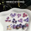 Acessórios de Halloween novos transfronteiriços de desenho animado, decorações 3D com gradiente de fantasma e caveira para nail art, materiais para nail art DIY, atacado