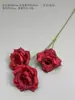 Flores artificiales en tonos rojos para decoración de bodas, decoración de pasillo en salón de bodas de hotel, flores falsas de rosa e hortensia