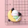 Cartoon brilhante cachorrinho bonito diy acessórios de resina jóias artesanais hairpin phone case copo de água cocar atacado