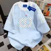 Camiseta de Manga Corta Bestseller Tres Rayas 100% Algodón para Hombre y Mujer, Nuevo Verano Holgado Ligero de Lujo Adelgazante Casual