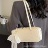 Elegante Bolso Pequeño de Sobaco con Lazo para Mujer 2024 Nueva Moda Bolso Baguette Nicho Celebridad de Internet Viajero Bolso de Hombro Pequeño