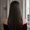Cadena para el cabello de rejilla con borlas de venta caliente en Amazon, tocado de strass de alta gama europeo y americano, accesorios para el cabello, cadena para el cabello de mujer