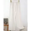 Pantalones Estrechos de Pierna Ancha para Mujer Primavera/Verano 2026, Nuevos Pantalones Rectos Fluidos, Pantalones Casuales de Cintura Alta Adelgazantes