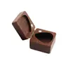 Caixa de palhetas de guitarra caixa de nogueira preta caixa de palhetas de madeira maciça caixa de armazenamento elástica para palhetas de guitarra caixa de presente para coleção de palhetas