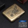 Caja de Cigarrillos de Metal con Tapa abatible, Flor Condensada de Bronce Tallada, Paquete de 20 Unidades, de Doble Cara, abatible, el más vendido del fabricante, compatible con envío directo