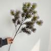 Simulação de decoração de folhas de plantas verdes de agulhas de pinheiro Engenharia de jardim ao ar livre Simulação de galhos e folhas de árvores falsas Folhas falsas Adereços decorativos Folhas