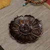 Base para Inserção de Incenso de Lótus Doce para Interior de Casa Fogareiro de Incenso de Sândalo Disco de Incenso de Aquilária Assento de Incenso Ponto de Queima de Incenso Lótus