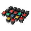 Interruptor basculante KCD4 con luz, 4 pines, 2 posiciones, interruptor de encendido basculante iluminado de 25*31 mm