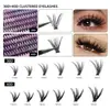 Popular Transfronterizo 240 Racimos 3040D Racimo Individual Pestañas Postizas 10-14mm DIY Segmentadas Naturales Gruesas Pestañas