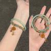 Pulsera Jingle Paso a Paso Estilo Chino Nuevo Antiguo Sensación Fresca Pulsera para Mujer Estilo Nacional Apilable Estilo Super Hada Regalo para Novia