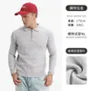 Ropa de punto para hombre de otoño e invierno Cremallera de alta gama para hombre Solapa Polo de manga larga ligero de negocios Ropa de punto cálida para hombre Estilo de hombre