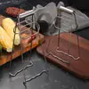 Abrazadera de placa de elevación de acero inoxidable no magnética, soporte de placa gruesa y espesa, herramienta de cocina, pinza para cuencos y platos, pinza para cuencos