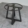 Novo Suporte de Perna de Mesa Redonda de Ardósia de Vidro Estrutura de Ferro Mármore Perna de Mesa Elevada Mesa de Centro Redonda Pequena Mesa de Jantar