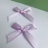 Pinza para el cabello con lazo de cinta de satén de 1 cm Accesorios DIY Cinta Textil Ropa Accesorios Tejido A mano Anudado a máquina En stock Estilo Pequeño Chanel