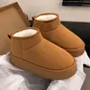 Botines Gruesos de Invierno Nuevos para Mujer, Forrados de Felpa y Engrosados para Calidez, Zapatos de Algodón Pan, Antideslizantes, que Aumentan la Altura, Botas de Piel