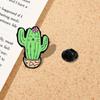 Broche de Gato Cactus Creativo Lindo Europeo y Americano Moda Ropa Pin de Solapa Accesorios Insignia de Aleación Joyería Colgante con Goteo de Aceite
