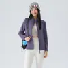 Nueva Chaqueta de Lana Otoño e Invierno para Hombre, Moderna, Cálida, Ajustada, Ligera, Forro Interior, Cuello Alto, Abrigo de Algodón Acanalado para Exteriores para Mujer, Invierno