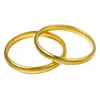 Tienda de Oro Mismo Estilo Oro Arena Antigua Corazón Esmerilado Sutra Loto Pulsera Cerrada Herencia Simple Espalda de Caracol Pulsera Estilo Tendencia Nacional